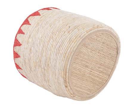 Cesto em Palha Chuong - Vermelho | Westwing