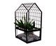 Terrário Grid Grande em Madeira - Preto, black | WestwingNow