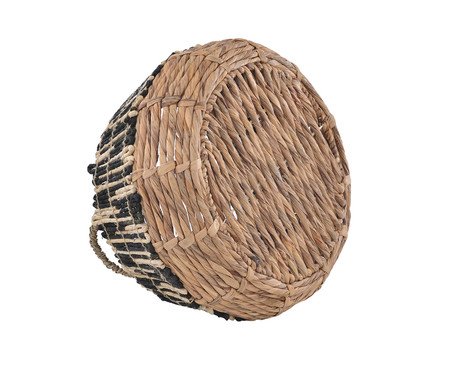 Cesto em Palha com Alça Dai Lanh II - Preto | Westwing