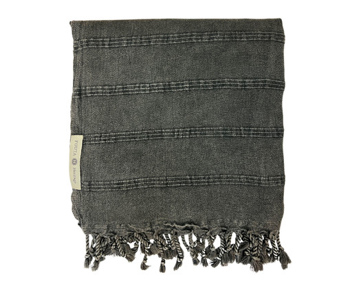 Fouta Jeans Chumbo, Cinza | WestwingNow