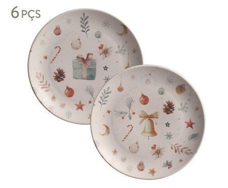 Jogo de Pratos para Sobremesa Noite de Natal | Westwing