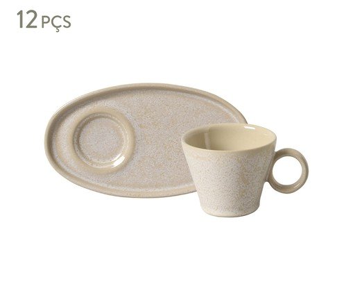 Jogo de Xícaras para Café Neo Latte Cru, Branco | WestwingNow