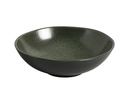 Tigela Média Orgânica Orgânico Greenery Verde, Preto | WestwingNow