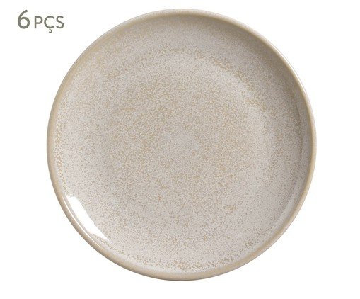Jogo de Pratos Raso Coup Stoneware Latte Cru, Branco | WestwingNow