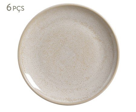 Jogo de Pratos Raso Coup Stoneware Latte Cru | Westwing