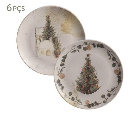 Jogo de Pratos para Sobremesa Noite Feliz | Westwing