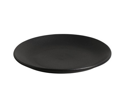 Jogo de Pratos para Sobremesa Preto Matte | Westwing