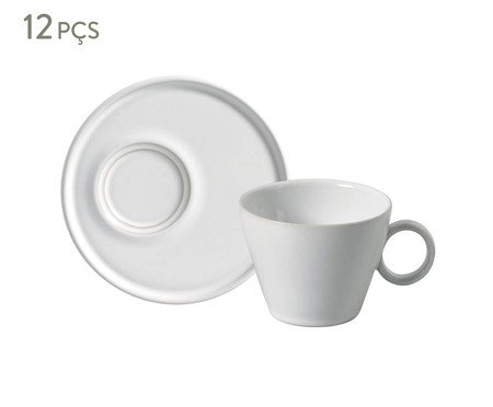 Jogo de Xícaras para Chá Neo Neo New White | Westwing
