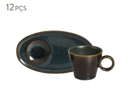 Jogo de Xícaras para Café Neo Oval Oceano | Westwing