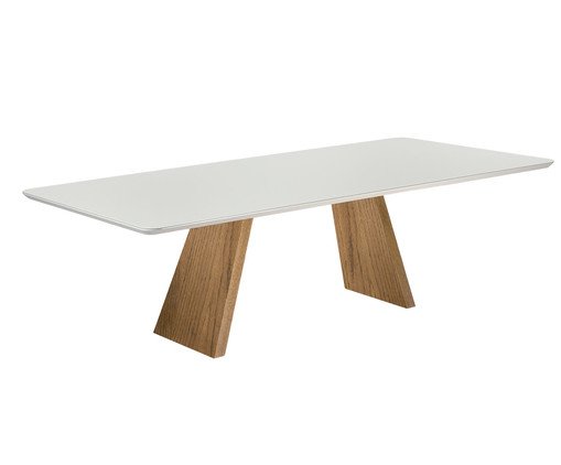 Mesa de Jantar Moritz Amêndoa e Off-White, Off White | WestwingNow