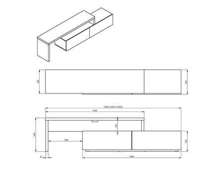 Rack Extensível Aach Off-White e Amêndoa | Westwing