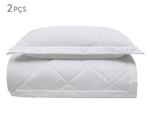 Jogo de Cobre-Leito Acetinado San Marco Branco 400 Fios, Branco | WestwingNow