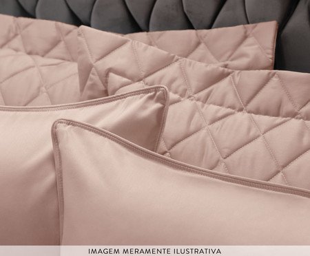 Porta-Travesseiro Nuage Duplo Rosa | Westwing