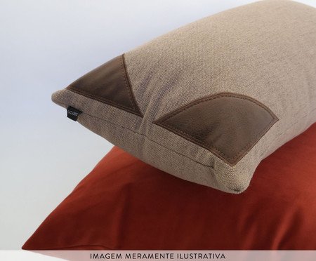 Jogo de Almofadas Terracota e Marrom | Westwing