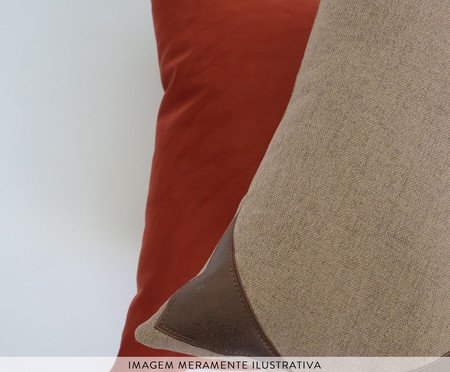 Jogo de Almofadas Terracota e Marrom | Westwing