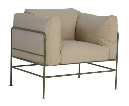 Poltrona Pop Outdoor Bege e Verde, beige | WestwingNow