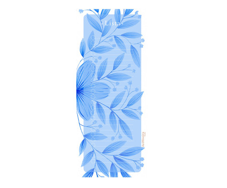 Lista Floral Azul