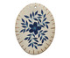 Plaquinha de Parede Floral Azul Marinho, Branco | WestwingNow
