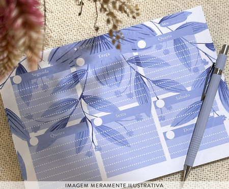 Planner Semanal Floral Azul | WestwingNow