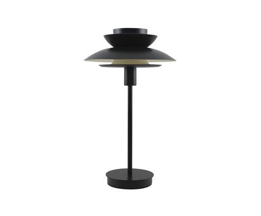 Abajur Lotus Preto Bivolt, Preto | WestwingNow