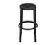 Banqueta Alta Preta Rattan Preto, black | WestwingNow