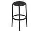 Banqueta Alta Preta Rattan Preto, black | WestwingNow