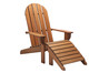 Cadeira com Peseira Adirondack Michigan Nogueira, Natural | WestwingNow