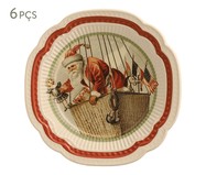 Jogo de Prato de Sobemesa Santa Claus Digital | WestwingNow