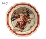 Jogo de Pratos para Sobremesa Santa Claus Digital | WestwingNow