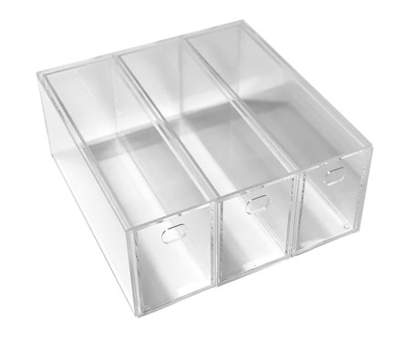 Gaveteiro Organizador Horizontal Aredhel Cristal | Westwing