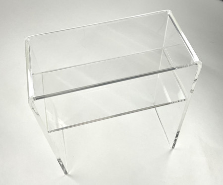 Mesa Lateral com Prateleira Corin Cristal | WestwingNow