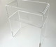 Mesa Lateral com Prateleira Corin Cristal, Transparente | WestwingNow