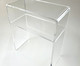 Mesa Lateral com Prateleira Corin Cristal, Transparente | WestwingNow