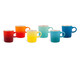 Jogo de Canecas Espresso em Cerâmica Sun Gift Colorido - 06 Pessoas, multicolorido | WestwingNow