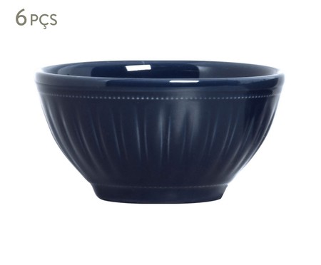 Jogo de Bowls Daisy Deep Blue