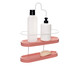 Porta Shampoo Wave Duo Trim - Branco e Rosa, Branco,Rosa | WestwingNow