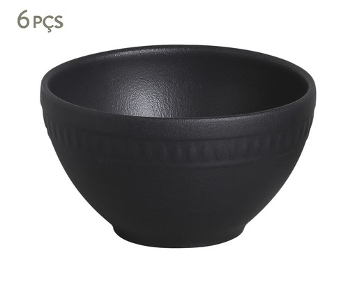 Jogo de Bowls Pietra Nero Preto Matte, Preto | WestwingNow