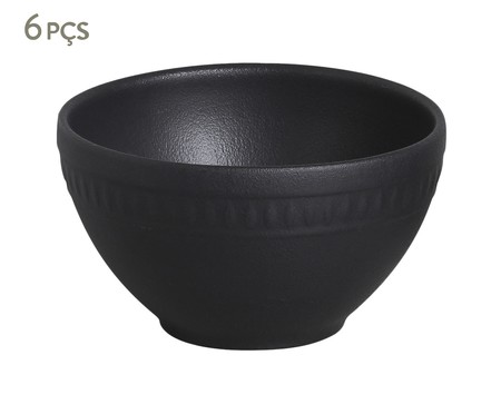 Jogo de Bowls Pietra Nero Preto Matte