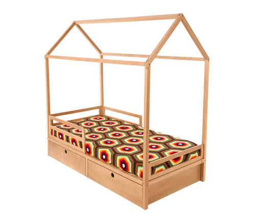 Cama Infantil Kazakama com Gavetas, Natural | WestwingNow