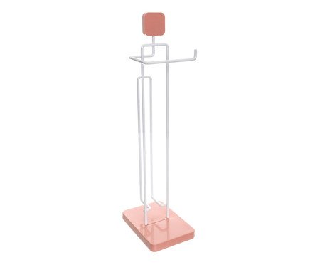Organizador para Papel Higiênico com Reserva Simple - Rosa