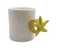 Caneca Starfish Branca e Amarela 200ml | WestwingNow
