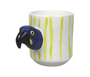 Caneca Fauna Arara Amarelo e Branco | WestwingNow