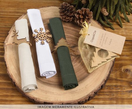 Jogo de Guardanapos Home Branco | Westwing