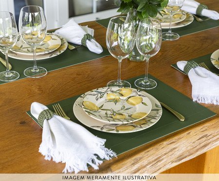 Jogo de Lugares Americano Ravena Modern Olive | Westwing