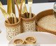 Bandeja Rattan Circular Natural, Bege | WestwingNow