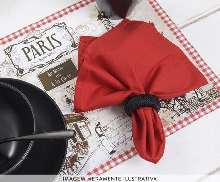 Jogo de Guardanapos Home Vermelho | Westwing