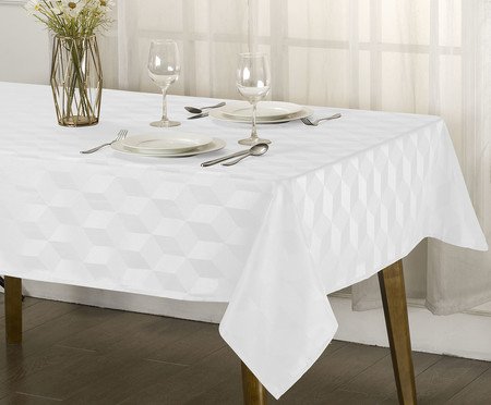 Toalha de Mesa Aretha Branco | Westwing