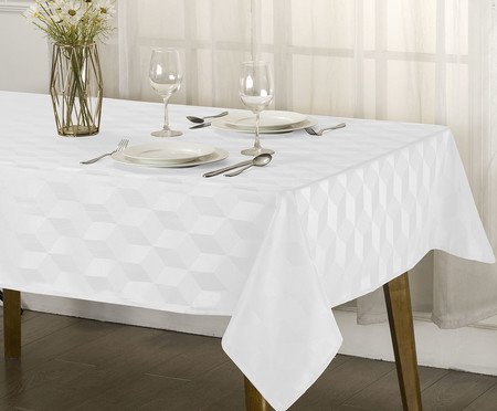 Toalha de Mesa Aretha Branco | Westwing