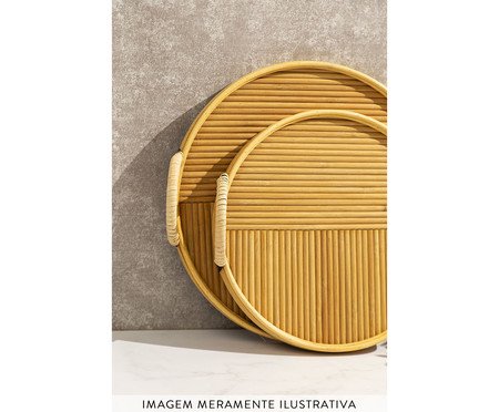 Bandeja Circular Rattan | Westwing