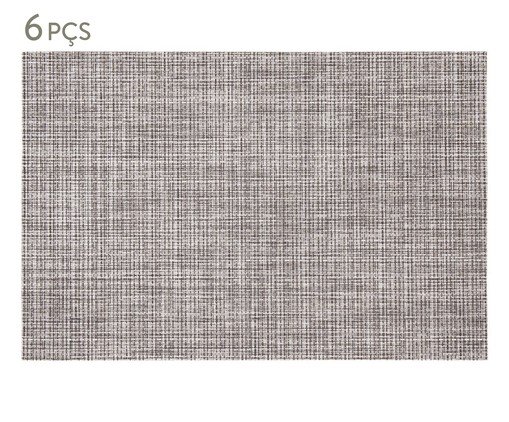 Jogo de Lugares Americano Loom Veja Grey, Cinza | WestwingNow